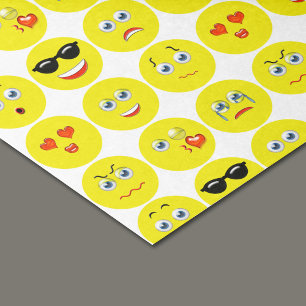 Papel De Seda Patrón emojis