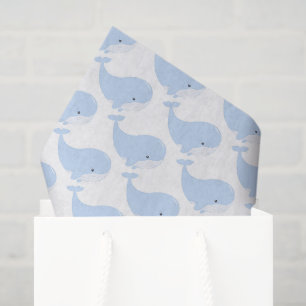 Papel De Seda patrón en mosaico de amantes de ballenas lindas
