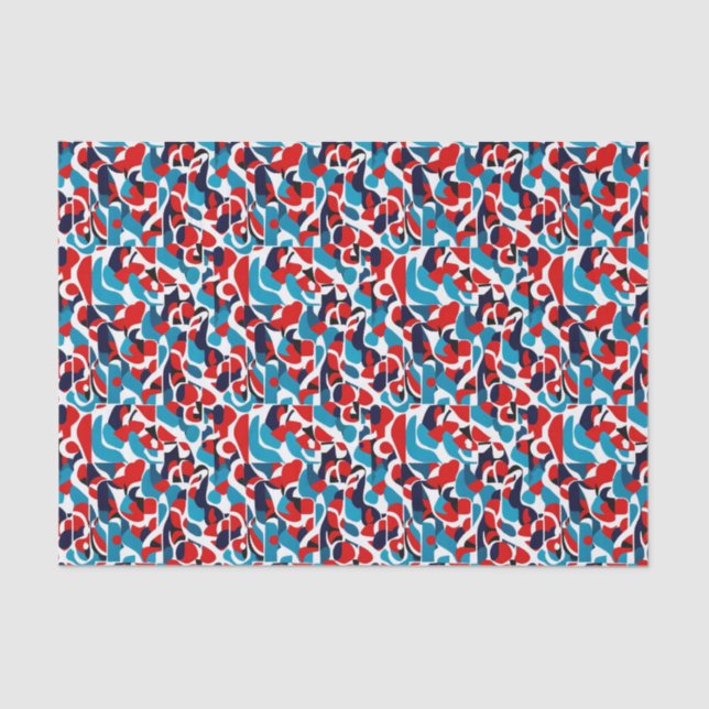 Papel De Seda Patrón étnico, diseño étnico, etnia (Anverso)