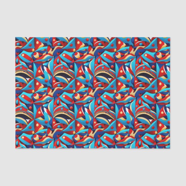 Papel De Seda Patrón étnico, diseño étnico, etnia (Anverso)