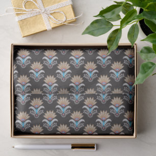 Papel De Seda patrón étnico geométrico de paisley floral sin cos