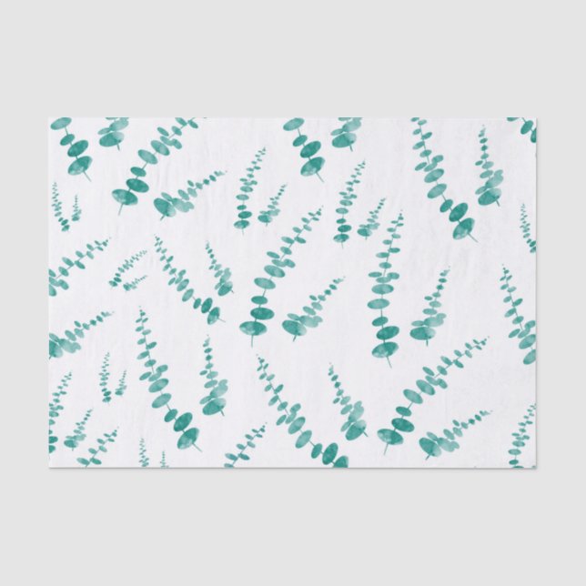 Papel De Seda Patrón Eucalyptus (Anverso)