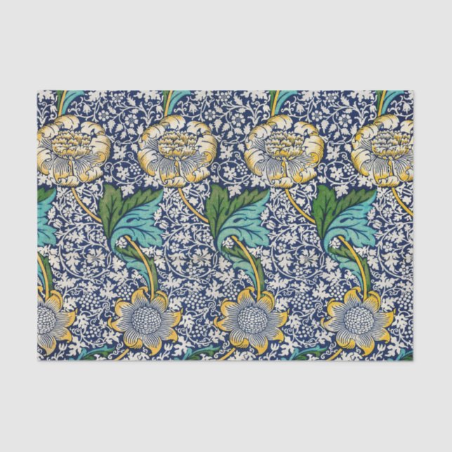 Papel De Seda Patrón famoso de William Morris Kennet (Anverso)