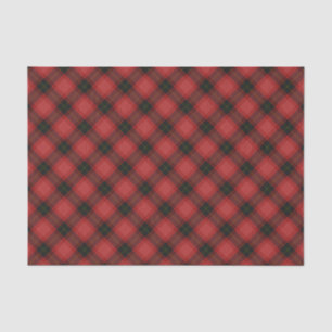 Papel De Seda Patrón festivo de Red Plaid