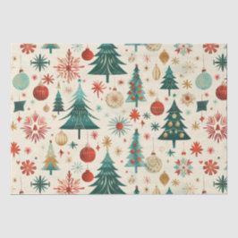 Papel De Seda Patrón festivo de vacaciones de invierno