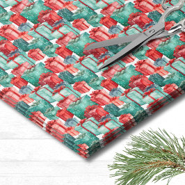 Papel De Seda Patrón festivo Navidad