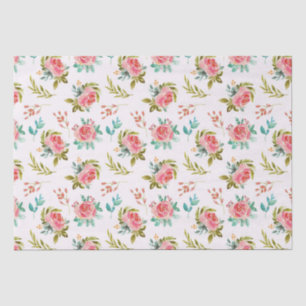 Papel De Seda Patrón floral