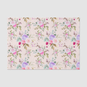 Papel De Seda Patrón floral