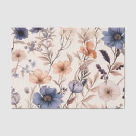 Papel De Seda Patrón Floral