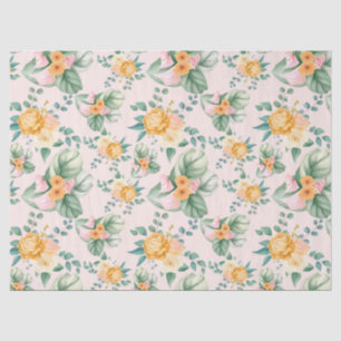 Papel De Seda Patrón floral
