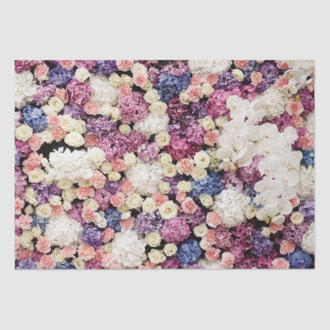 Papel De Seda Patrón floral (Anverso)