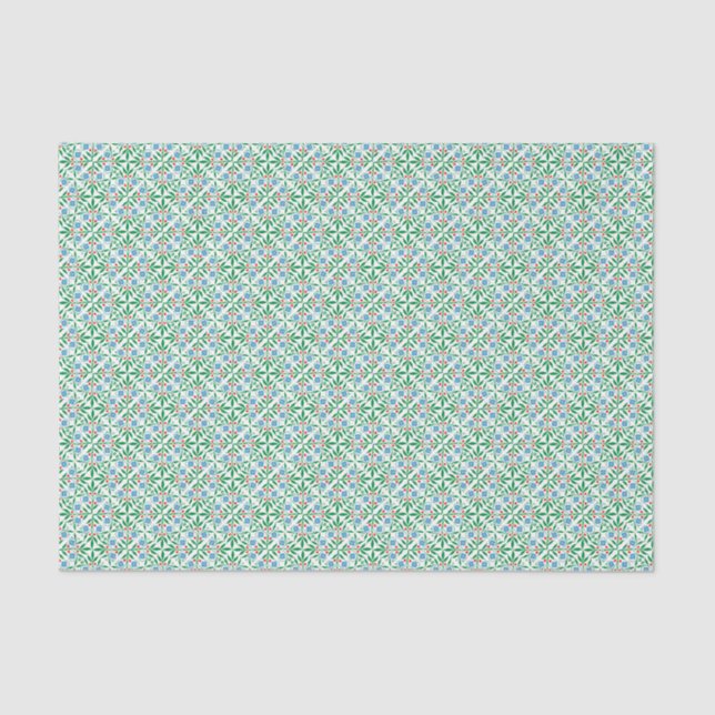 Papel De Seda Patrón floral (Anverso)