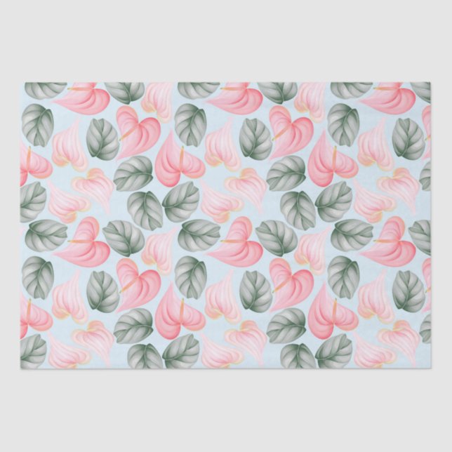 Papel De Seda Patrón floral (Anverso)