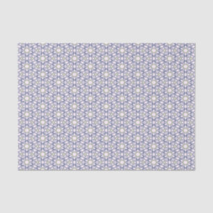 Papel De Seda Patrón floral azul y verde