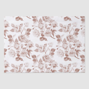 PAPEL DE SEDA PATRÓN FLORAL BOTÁNICO MODERNO DE ECHO