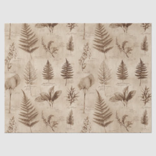Papel De Seda Patrón floral botánico vintage (7)