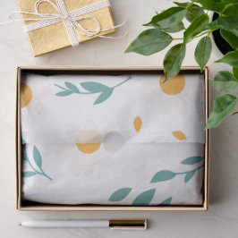 Papel De Seda Patrón Floral Colorido Personalizado para Envolver