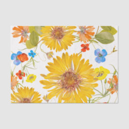 Papel De Seda Patrón floral colorido sin fisuras