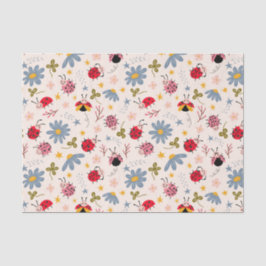 Papel De Seda Patrón floral Cuadybug