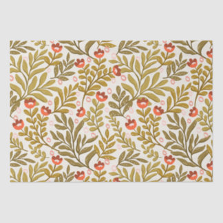 Papel De Seda Patrón floral de acuarela elegante