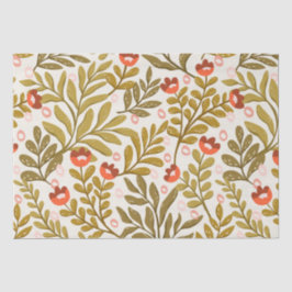 Papel De Seda Patrón floral de acuarela elegante