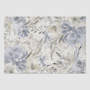 Papel De Seda patrón floral de acuarela vintage