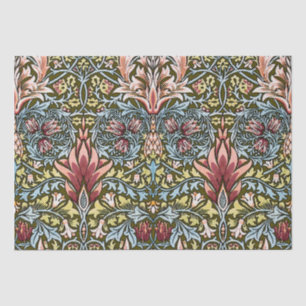 Papel De Seda Patrón floral de cabeza de serpiente de William Mo
