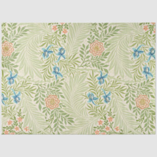 Papel De Seda Patrón floral de Delphinium de William Morris