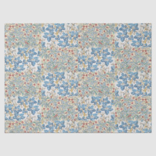 Papel De Seda Patrón Floral de Geranio Silvestre Art Nouveau Ant