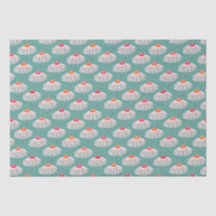 Papel De Seda Patrón floral de Gerbera Daisy