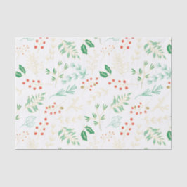 Papel De Seda Patrón floral de Navidades clásicos