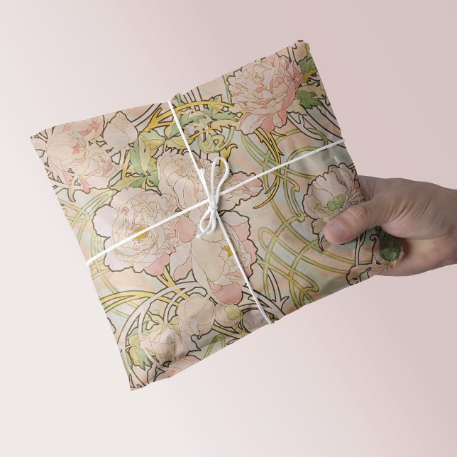 Papel De Seda Patrón floral de peonies rosados (Subido por el creador)