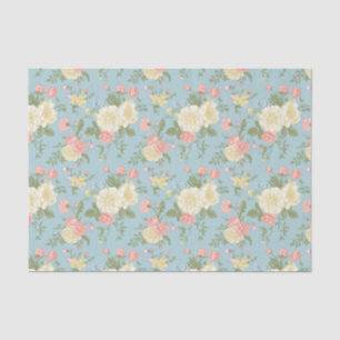 Papel De Seda Patrón floral de Peony Garden