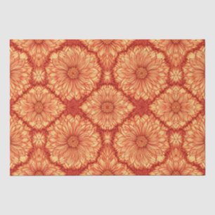 PAPEL DE SEDA PATRÓN FLORAL DE RED BOHO