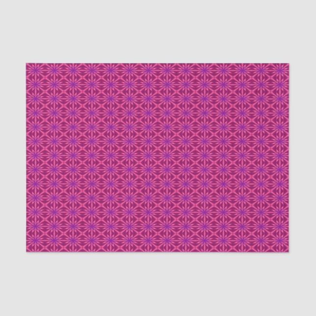 Papel De Seda Patrón floral de resumen rosado (Anverso)