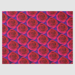 Papel De Seda Patrón floral de Roses Roses Roses Roses Roses