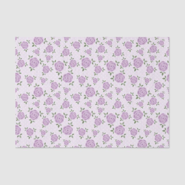 Papel De Seda Patrón floral dulce (Anverso)