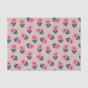 Papel De Seda Patrón floral femenino