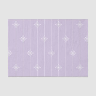 Papel De Seda Patrón floral geométrico púrpura Pastel