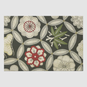Papel De Seda Patrón floral japonés