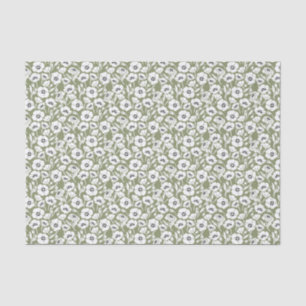 Papel De Seda Patrón floral moderno