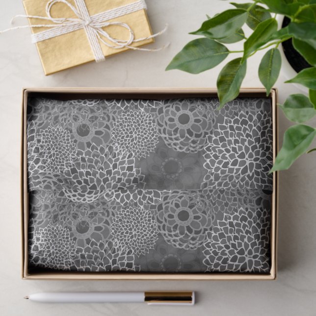 Papel De Seda Patrón floral moderno de moda (Regalo )