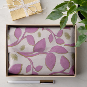 Papel De Seda Patrón floral retro brillante sin fisuras para pap