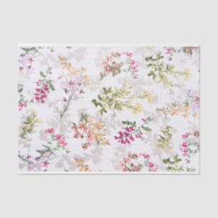 Papel De Seda Patrón floral suave