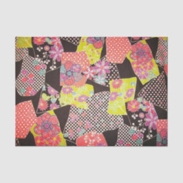 Papel De Seda Patrón floral, textil de KIMONO japonés