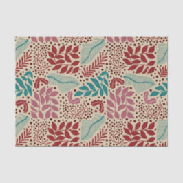 Papel De Seda Patrón floral Vintage Navidades acogedores