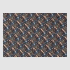 Papel De Seda Patrón fotográfico elegante personalizado de papá