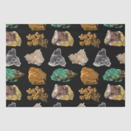 Papel De Seda Patrón fotográfico Rockound and Minerals