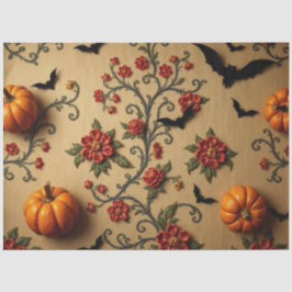 Papel De Seda Patrón francés medieval de Halloween