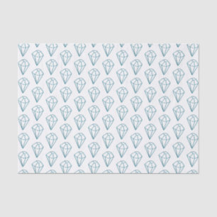 Papel De Seda Patrón Gema de diamante geométrico
